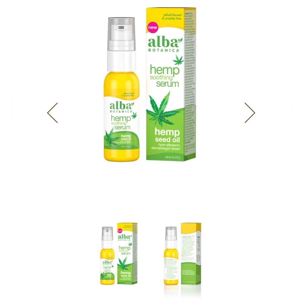 Alba Botanica | 2 Hemp Soothing Serum | Hemp Seed Oil Face Self-Care Plant Based